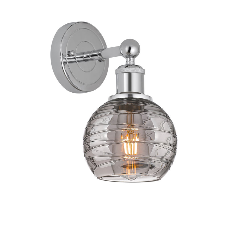 Plafonnier semi-encastré 1 lumière 6SM, Chrome poli