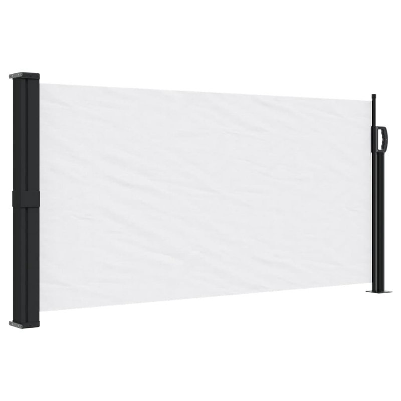 Auvent latéral rétractable, Anthracite, H 39,4 po x l 196,9 po