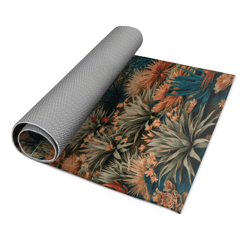 Tapis intérieur et extérieur gris Nature, Rectangle 5 pi x 7 pi