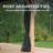 Yardistry Black Fabric Screen for Gazebo