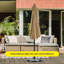 Parasol de patio extérieur de 9 pi avec 8 nervures, parasols de table avec bouton-poussoir inclinable / manivelle, protection UV imperméable pour terrasse de jardin-1357031187