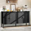 Buffet moderne de 150 cm (59 po), meuble de rangement en bois pour salle à manger-1232909023