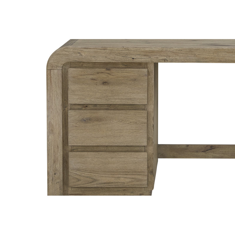 Bureau de direction en chêne English Knotty Junior