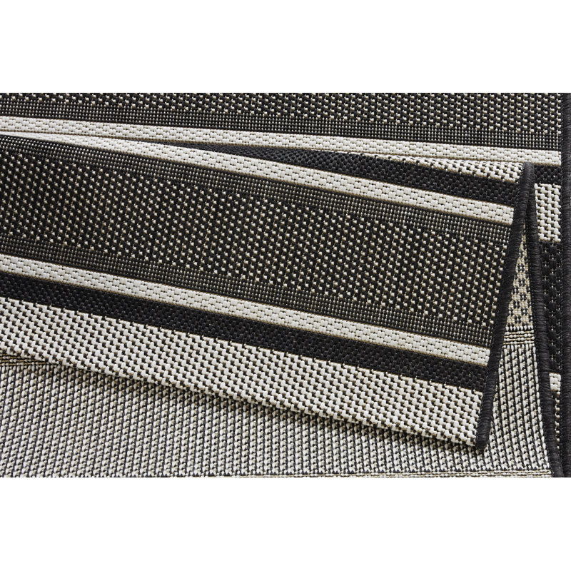 Meadow Black Rug, Rectangular 120 x 170cm