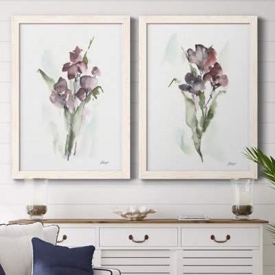 " Plum Bouquet I " 2 - Pieces