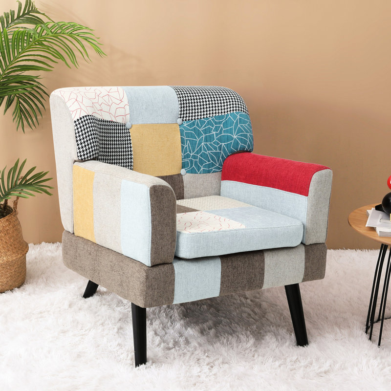 chaises de salon, chaise de lecture, chaise simple colorée