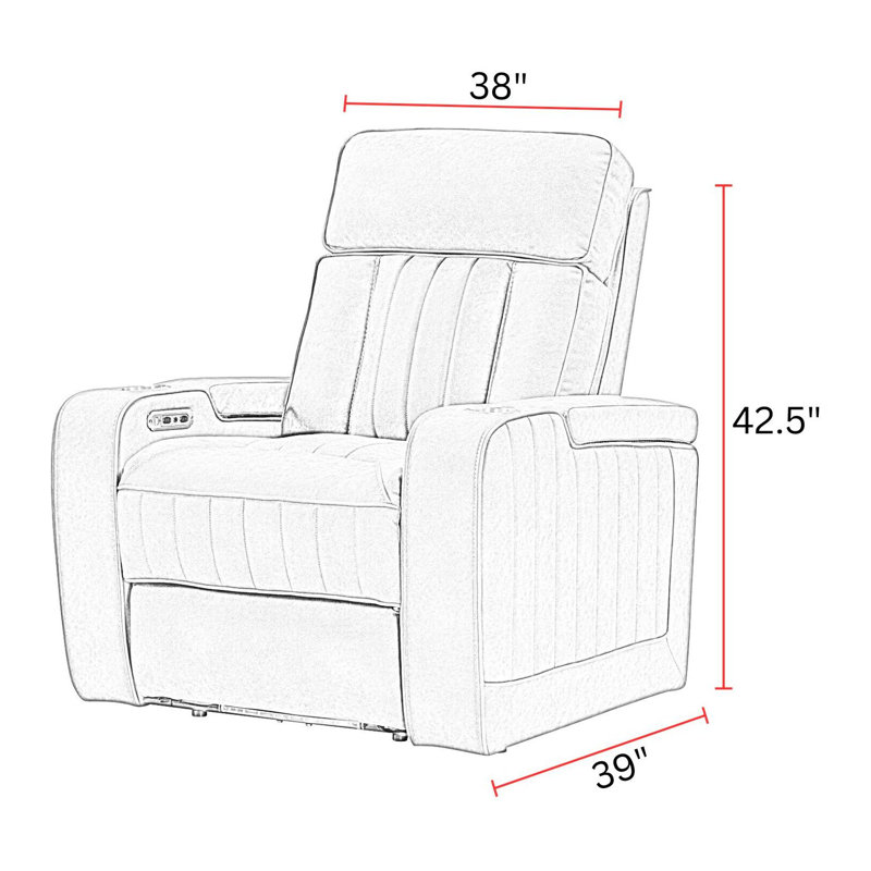 Desiri Power Recliner Two Pack, Beige