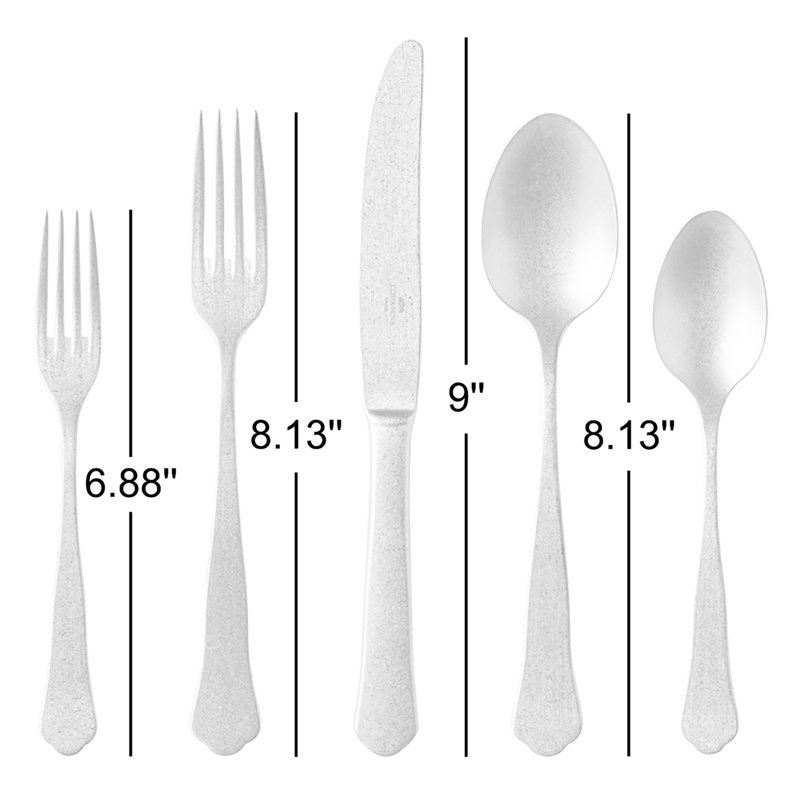 Costa Nova Prado Stainless Steel Flatware Set, Silver