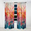 Rideau occultant en velours Coral Oasis I - Abstract Landscape-107823960