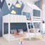 Single (3') Bunk Bed Bed Frame with Built-in Ladder Included