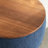 Mylo Upholstered Drum Coffee Table with Storage and Wood Top-1312959351-1213687865