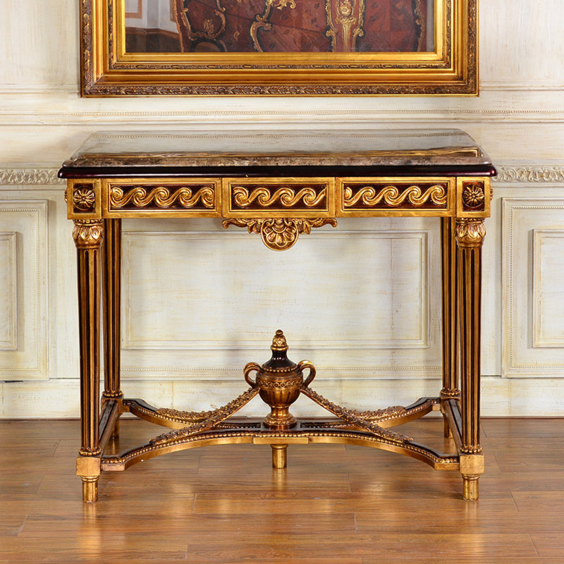 Rosia 48.75'' Console Table, Brown, 33.66" H x 43.3" W x 25.59" D