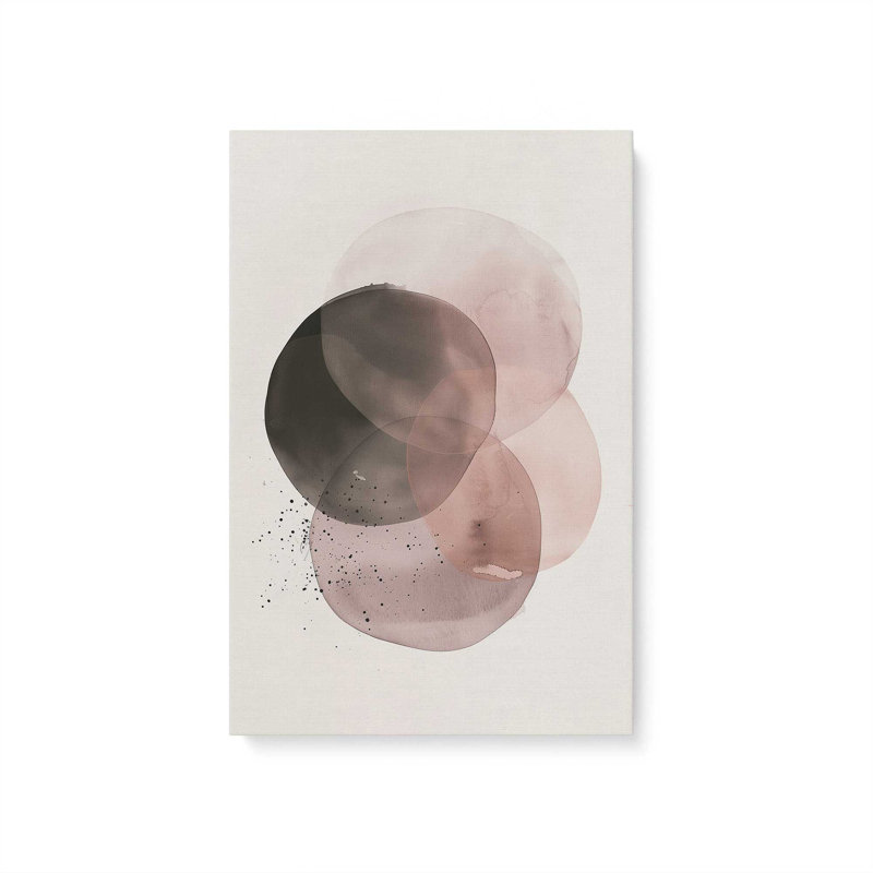 Shadowed Rose Set of 2, 31" H x 48" W, Wrapped Canvas