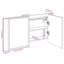 Calee Bathroom Cabinet-910061203