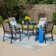 Basima 4 - Person Metal Patio Dining Set with Round Table