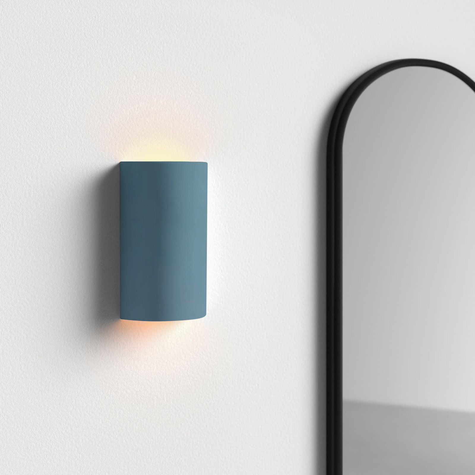 Pacursa Ceramic Dimmable Flush Mounted Sconce, 9.5" H x 5.75" W x 4.5" D, Incandescent (Not included), Terra Cotta