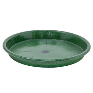 Garden Elements WaterGuard Saucer, Black, 14.5in