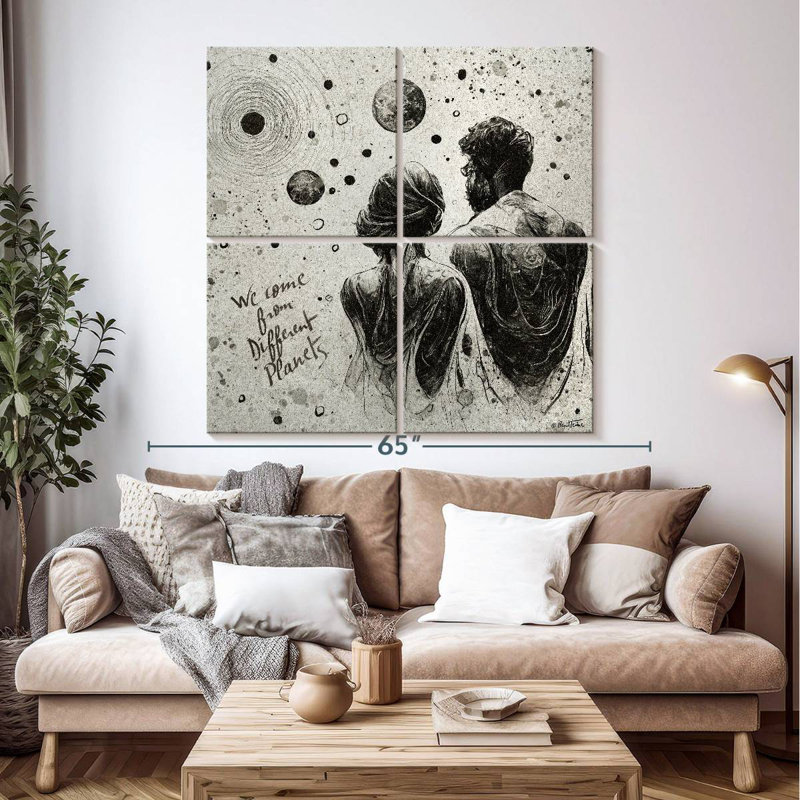 Hardie We Come From Different Planets, 50'' H x 50'' W