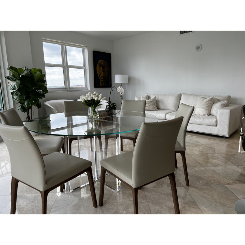 Round Glass Dining Table