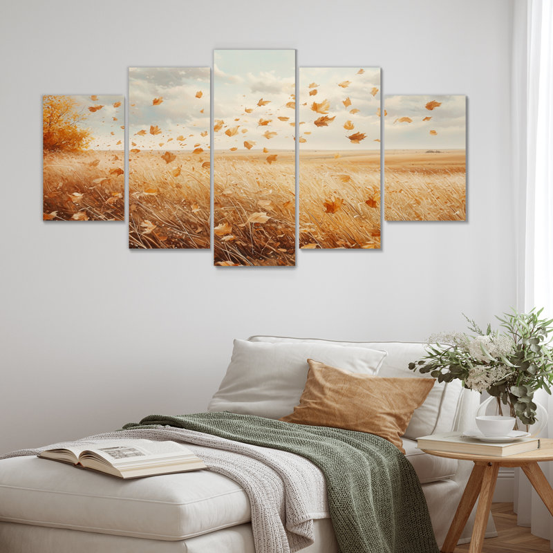 Windy Meadow Prairie Lea II - prairie, décoration murale - art mural traditionnel diamant
