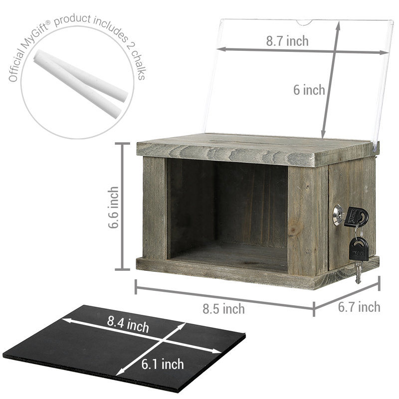 Chalkboard Sign Solid Wood Box Set