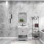Meuble-lavabo autoportant 36 po blanc avec lavabo en céramique 36 po-542277297