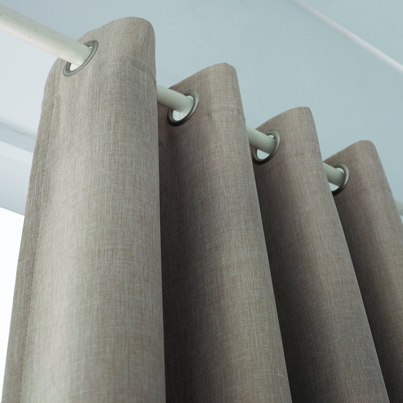 Dagi Blackout Curtain Single Panel, Beige, 52" W x 54" L