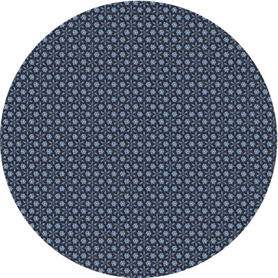 Tapis bleu foncé tissé à la machine