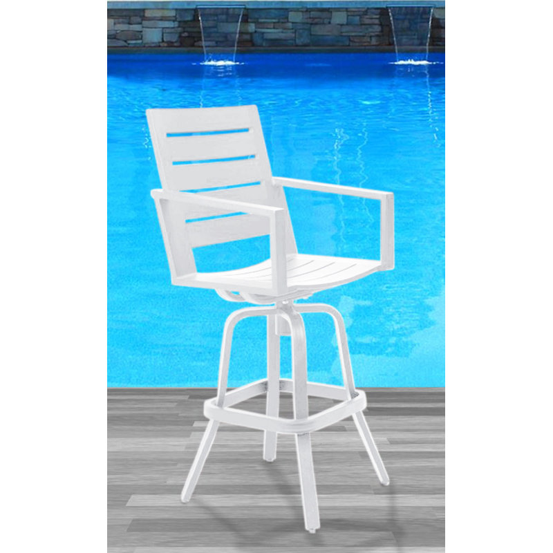 Tabouret de bar 30 po Adelynn, Blanc