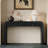 Rustic Console Table With Fluted Drawer Front