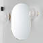 Miroir ovale (argent)