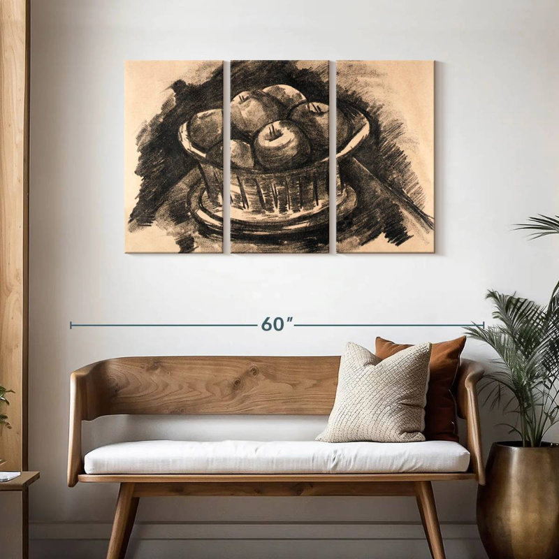Yarlin Apples In Basket, 28" H x 45" W