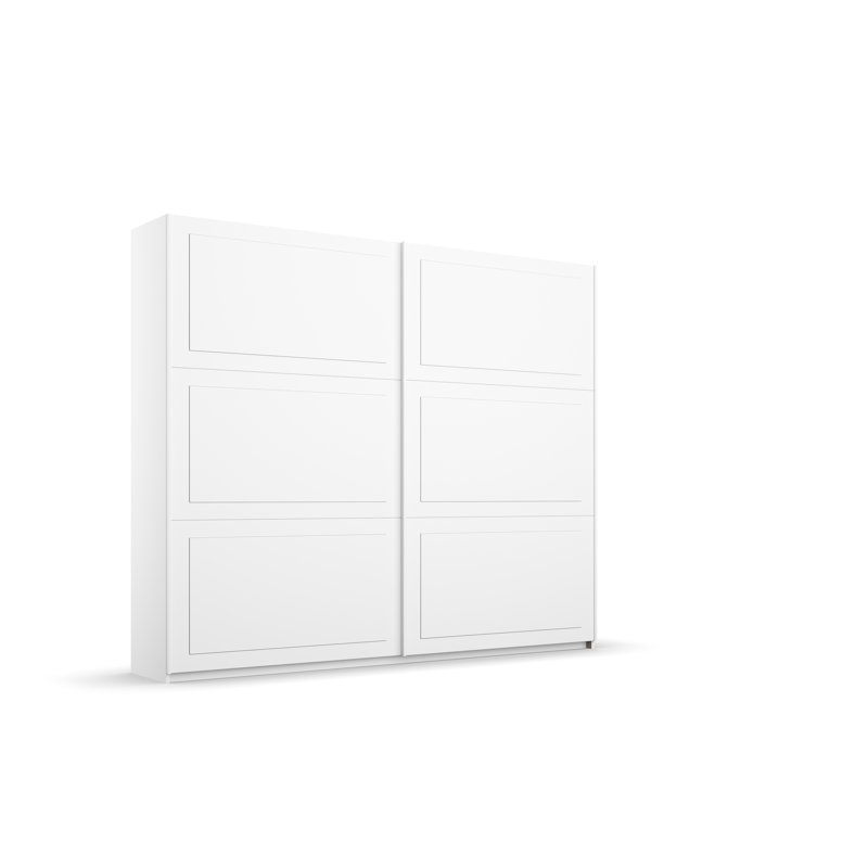 Ruja 2 Door Wardrobe, 210cm H x 218cm W x 59cm D