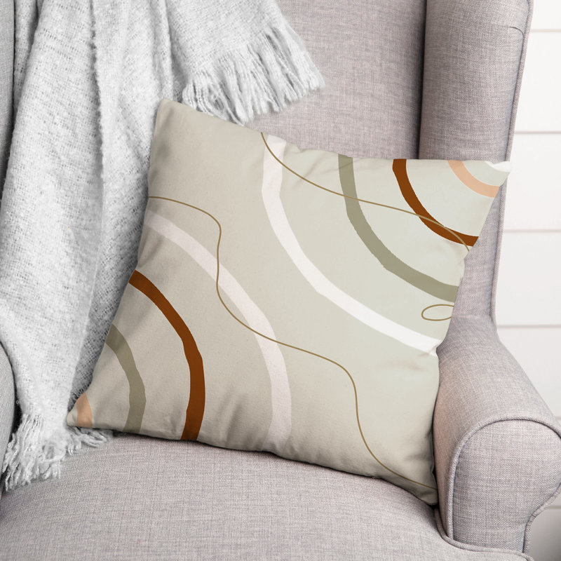  Housse et insert de coussin carré Moodus Funky Lines