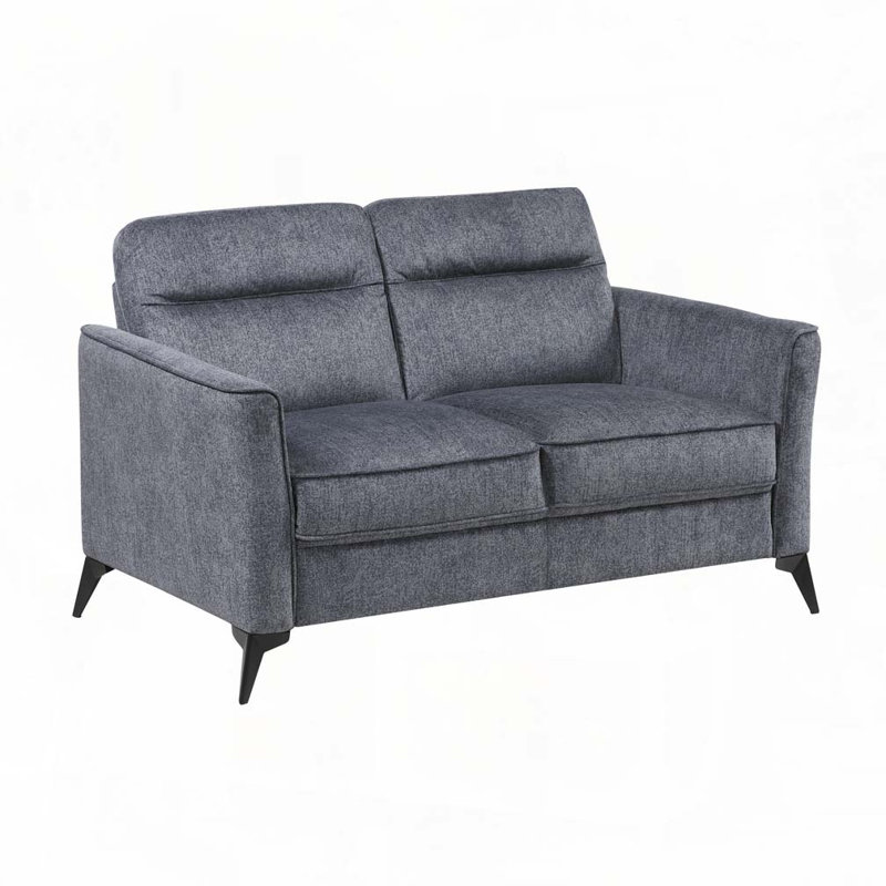 Causeuse en microfibre, Gris foncé