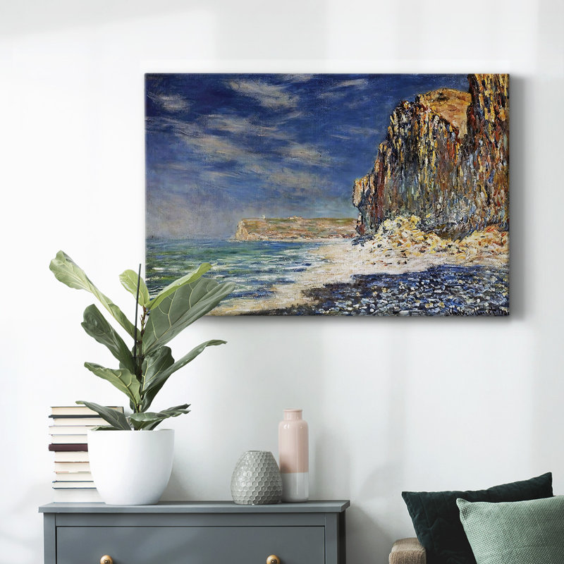 Cliff near Fecamp, 1881-Gallery Wrapped Canvas, 12" H x 18" W