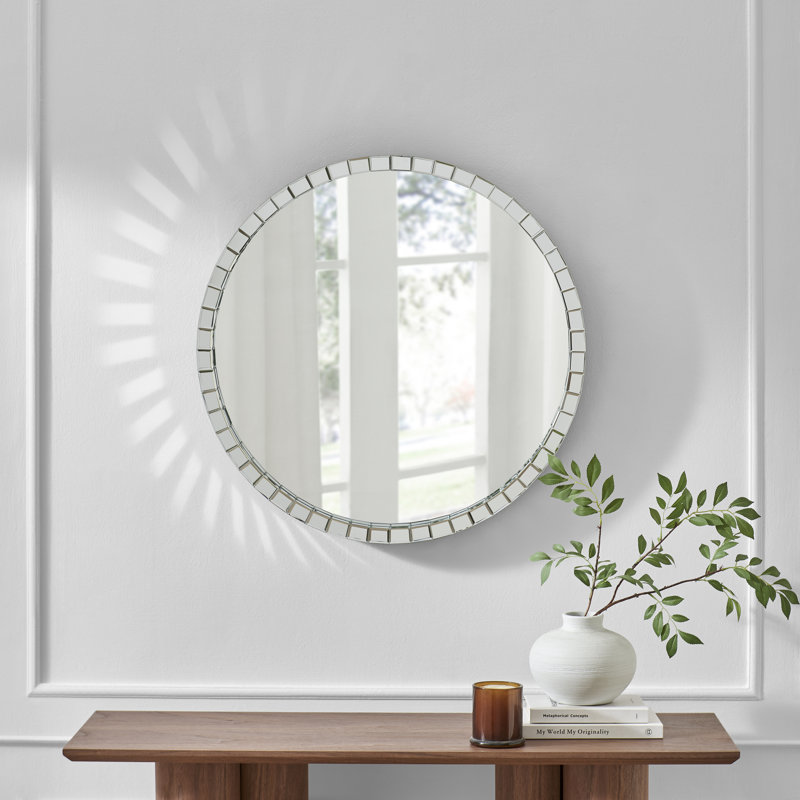 Bernelle Glass Round Mirror