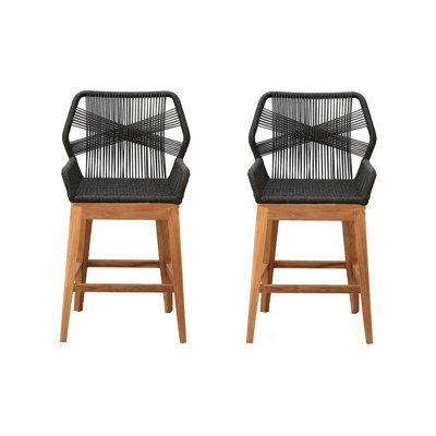 Beverly Outdoor Teak Bar Stool