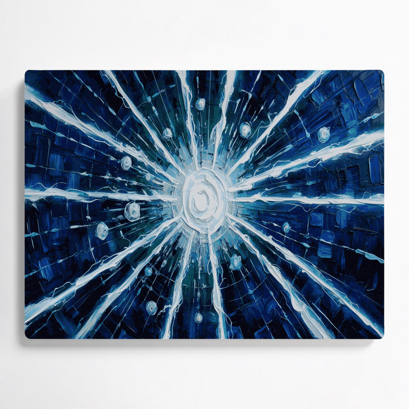 Art mural bleu Sci Fi Energy
