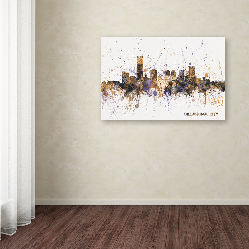 « oklahoma city horizon ii », impression sur toile, H 12 po x l 19 po x P 2 po