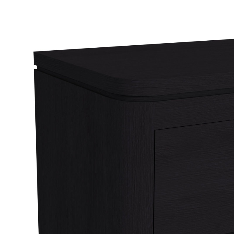 Commode Knobel en noir, Noir