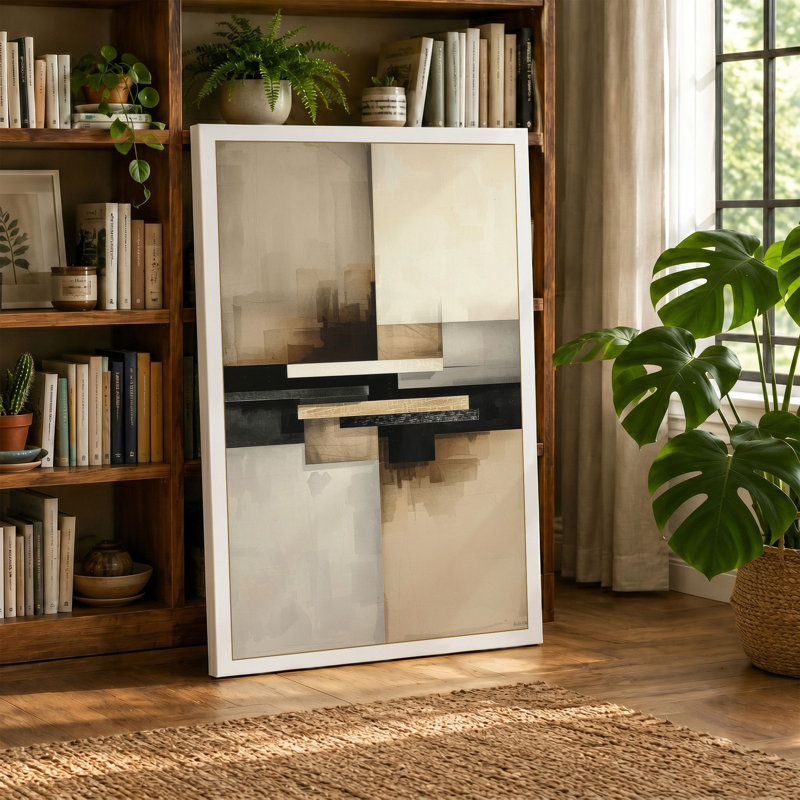 Quadrants in Quiet Minimalist - Wrapped Canvas, 18x12 - 45.7 x 30.5 cm, White Border