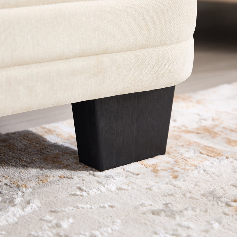 Canapé modulaire moderne en chenille beige