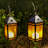 12.2'' H Tabletop Solar Lantern with Motorized LED Candle Included