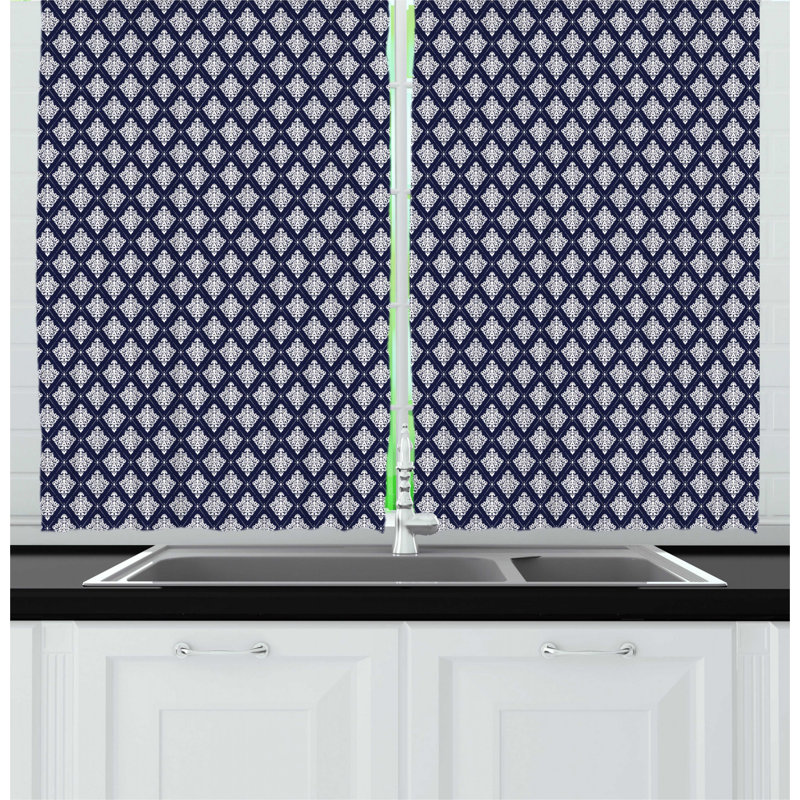 Geometric Kitchen Curtain