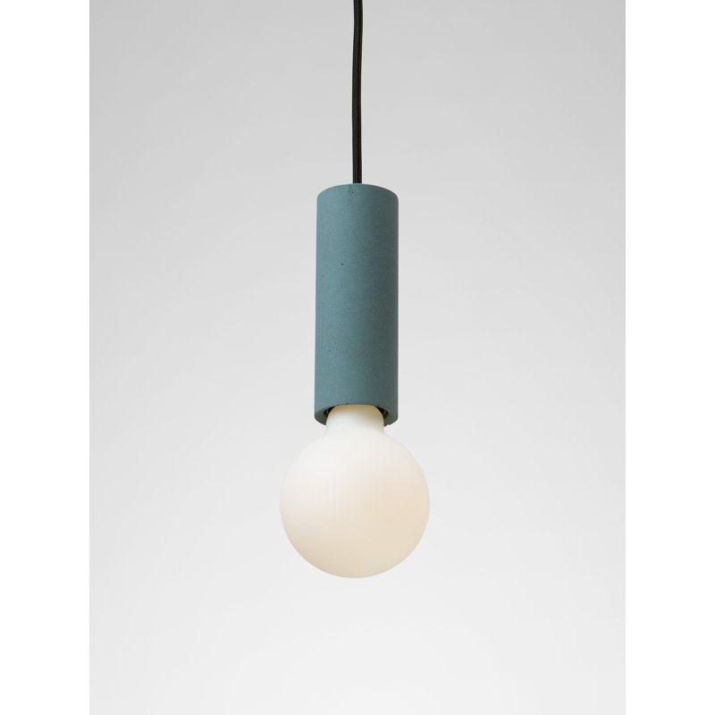 Abriona 1 - Light Bulb Pendant, Teal