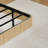 King Oak Floating Bed Frame With Wave Curve Wood Texture, Led Lighting, Heavy Duty Metal Slats, No Box Spring, Multi - Function Lights Colored Size Frame, Lighting System, Invisible Suspension, Sound-742716446-742716447