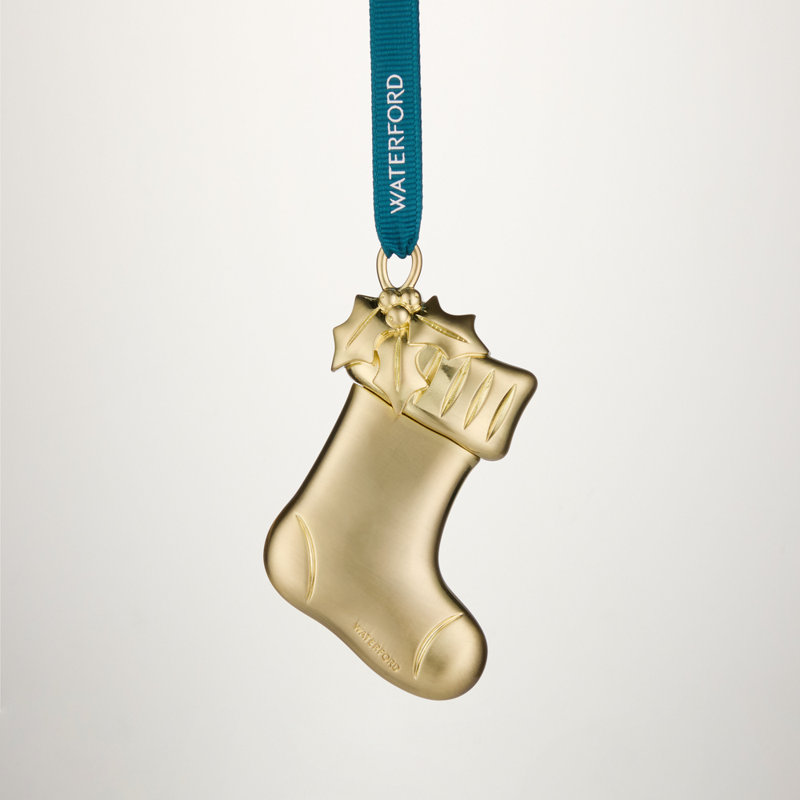 Stocking Golden Ornament