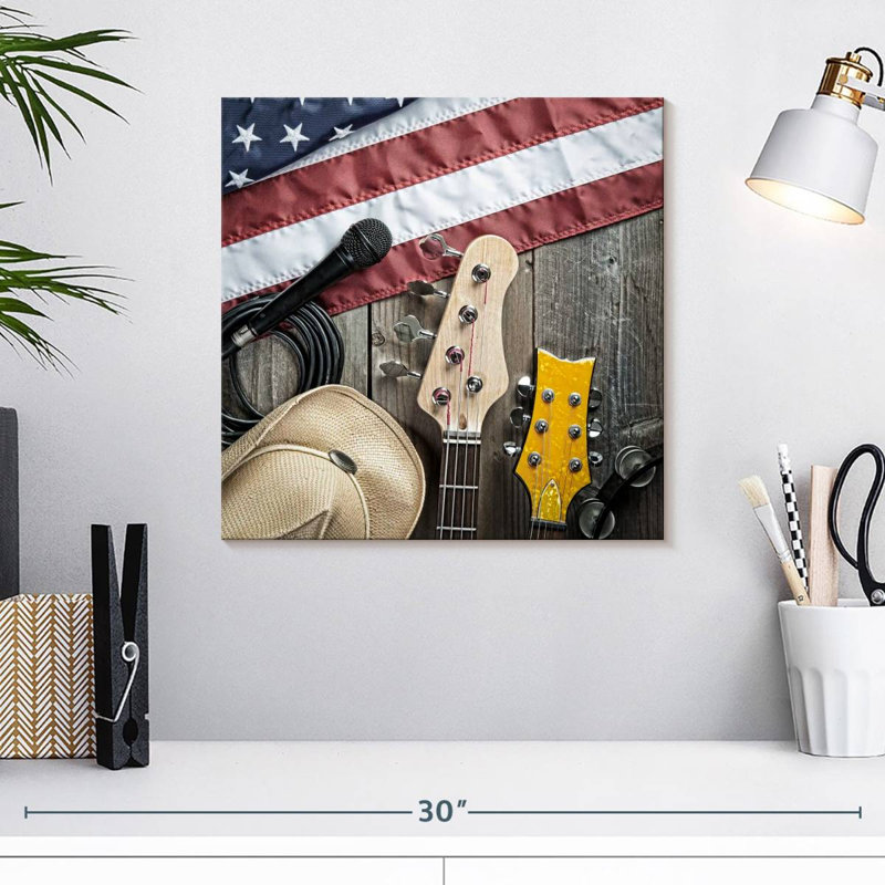 Abarca USA Country Music, H 16 po x l 16 po