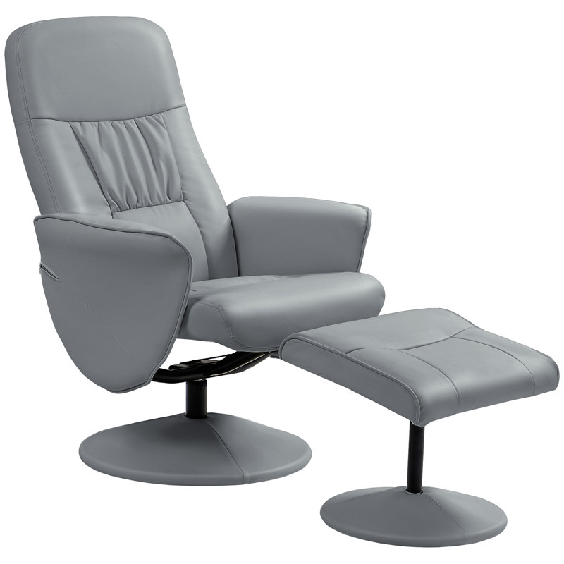 Copenhagan 76 Wide Recliner, Light Grey